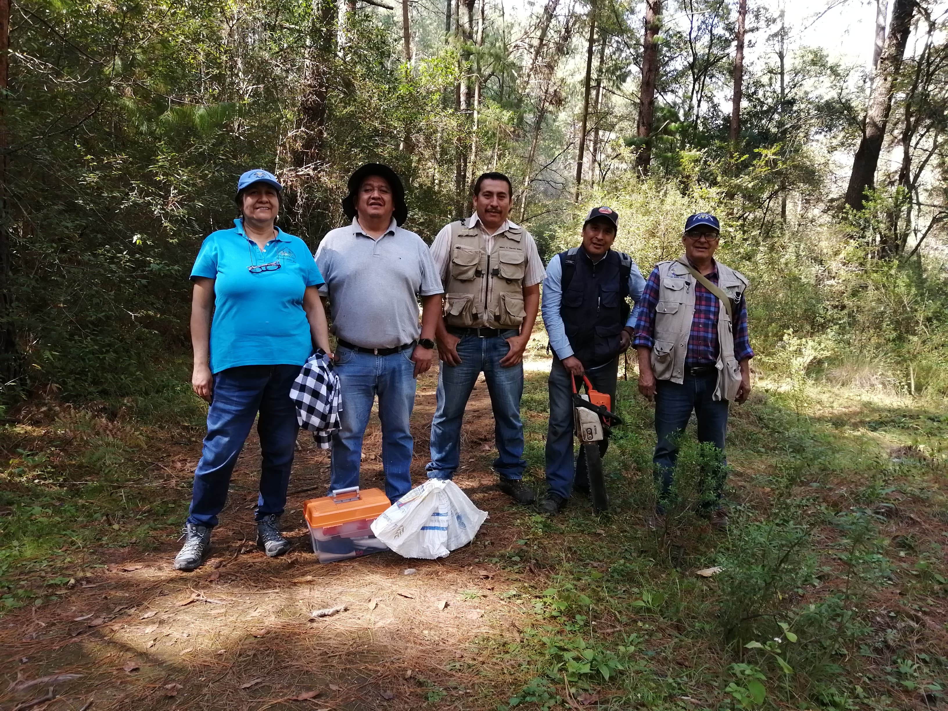 Personal del Comité trabajando en territorio